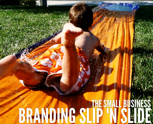 Small business brand design Slip 'n Slide of assumptions